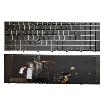 Для клавиатуры HP ZBOOK fury 17 G7 GR Указатель с подсветкой Серая рамка черная клавиша