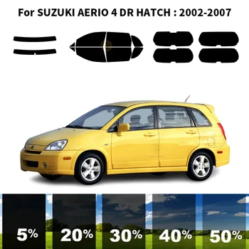 Предварительно обработанная нанокерамика, комплект для УФ-тонировки автомобильных окон, пленка для автомобильных окон для SUZUKI AERIO 4 DR HATCH 2002-2007