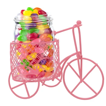 Контейнер для хранения бижутерии с губкой, креативная подставка для конфет, стойка для трехколесного велосипеда lron, домашний декор, 1 шт., корзина для цветов, ваза для хранения