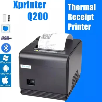 Xprinter 80 мм Автоматический Резак Термальный Чековый Принтер для Супермаркета Ресторана Кафе Pos Принтер с USB LAN Последовательный Bluetooth