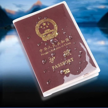 Прозрачная обложка для паспорта на водонепроницаемых пакетах для документов, защитный чехол для паспорта