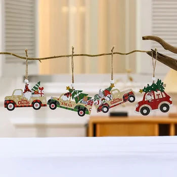 Рождественский шпагат, деревянная подвеска для автомобиля Без лица, набор подвесок для старика из глубокого леса, Подвеска для Рождественской елки, Декор для дома