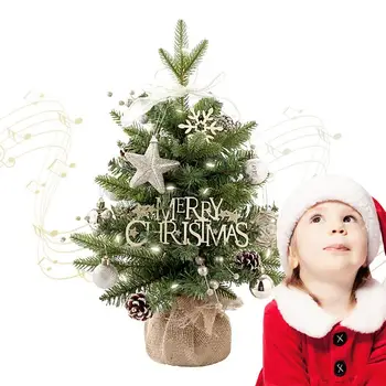 Рождественская елка Вращающаяся Музыкальная Шкатулка Светодиодный Светящиеся Игрушки для Рождественской елки Креативный Подарок для детей Мальчиков И Девочек