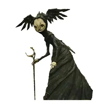 Статуя Ведьмы на Хэллоуин Газонная скульптура Ужасные гномы Портативная Водонепроницаемая ведьма из смолы для гостиной Спальни Подарок на день рождения