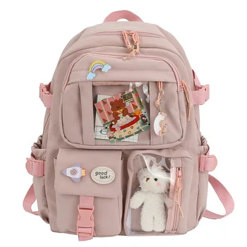 2023 Учебный Женский Прекрасный рюкзак для ноутбука, школьные книги для девочек, сумки для девочек-подростков, Kawaii, Студенческая детская сумка для книг, рюкзак