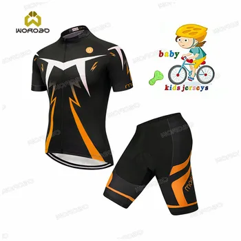 2023 Комплект детской велосипедной майки Team Bicycle Clothing Одежда с коротким рукавом MTB Детская велосипедная одежда Летний костюм