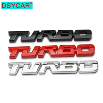Металлическое украшение автомобиля DSYCAR 3D, металлический клей, значок-эмблема грузовика с турбонаддувом, наклейки для автомобиля