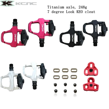 Велосипедные педали для шоссейного велокросса KCNC KPED 10 на электровелосипеде без клипсы для педали Look Keo Titanium axle pedal