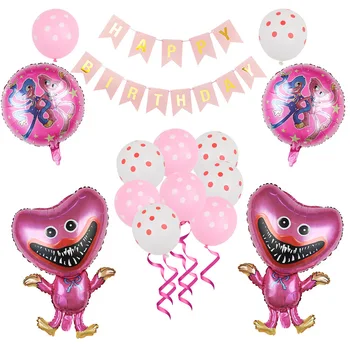 Мультяшная вечеринка с воздушными шарами Bobbi's Game Time, день рождения, воздушные шары, тематическое оформление игры ужасов