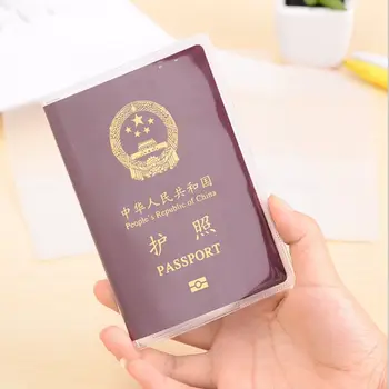 Новый чехол-органайзер для путешествий из ПВХ, чехол для паспорта, Защитный чехол для удостоверения личности, Прозрачный