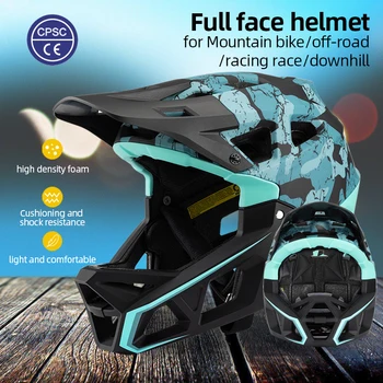 Профессиональный Велосипедный Шлем Дышащий Велосипедный Шлем CE Safety Мужские MTB Шлемы для Сертифицированных Мотоциклов Casco Full Face Mtb XC