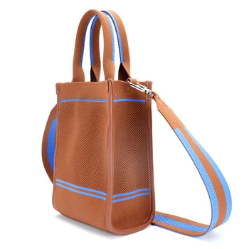 Итальянский дизайн, классическое модное вязание, шоппинг, путешествия, Большая вместительная женская сумка через плечо, бесплатная ручная сумка через плечо