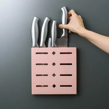 Держатель для кухонных инструментов и ножей, Многофункциональная подставка, настенный органайзер, блок для хранения ножей, Удобные безопасные кухонные принадлежности