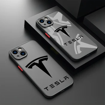 Роскошный автомобильный бренд Teslas Чехол Для Телефона Xiaomi Redmi Note 12 11 10 10C 10X9 9A 9T 9C 8 7 K40 Pro Plus Матовая Прозрачная Крышка