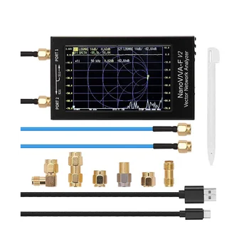 Nanovna-F V2 Векторный Сетевой веб-анализатор 50 кГц-3 ГГц, Антенный анализатор, Тестер сетевого кабеля, 4,3-дюймовые веб-инструменты