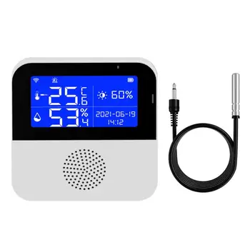 Мини-электронный термометр-гигрометр, внутренний ЖК-цифровой датчик температуры, гигрометр, Wifi Датчик температуры