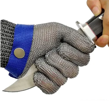 Устойчивые к порезам перчатки из нержавеющей стали Рабочие защитные железные перчатки с металлической сеткой для защиты от порезов Рабочие перчатки для мясника