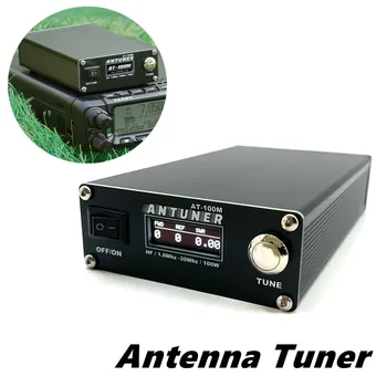 AT100M 1,8 МГц-30 МГц 100 Вт Антенный Тюнер Встроенный Измеритель Мощности Стоячей Волны Для КВ-радио USDX G1M FT-818