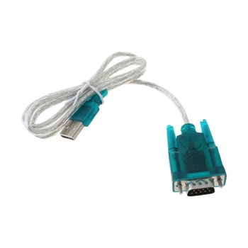 Черный последовательный кабель USB-RS232 RS-232 (DB9), Стандартный адаптер-конвертер для ПК