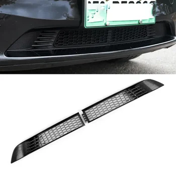 Бампер автомобиля, защита от пыли и мусора, Внутренняя Решетка, Защитная крышка Воздухозаборника, Сегментированная сетка от насекомых для Tesla Model Y 3 Аксессуары