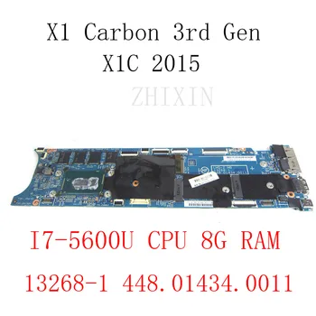 LMQ-2 MB 13268-1 00HT361 Для Lenovo ThinkPad X1 Carbon 3rd gen X1C 2015 Материнская плата ноутбука i7-5600U Процессор 8 ГБ оперативной ПАМЯТИ 448,01434.0011