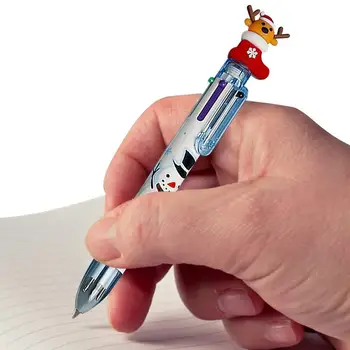 Многоцветная Шариковая Ручка Выдвижная Рождественская Шариковая Ручка Многоцветная Рождественская Шариковая Ручка Многоцветная Для Студентов И