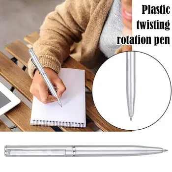 Шариковая ручка Мини-пластиковая короткая Поворотная Поворотная и пишущая ручки, принадлежности, Подарочная ручка для школьного офиса V9U1