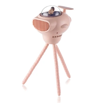 Прекрасный Мультяшный Портативный Безопасный вентилятор для коляски с зарядкой через USB, Воздушное охлаждение, Электрический вентилятор для дома, Многоцелевой ручной
