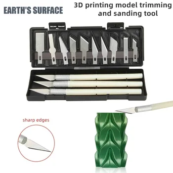 Запчасти для принтера ES-3D Модель Ручного ножа для разделки, нож для шлифования инструмента из алюминиевого сплава, Нить для ручной обрезки, нож-скребок, ИНСТРУМЕНТ 