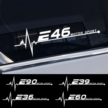 2ШТ Наклейки На Боковое Стекло Автомобиля Виниловая Наклейка Декор Внешние Аксессуары Для BMW E46 E60 E39 E92 E90 E36 E87 E30 E34 E61 E62 E93