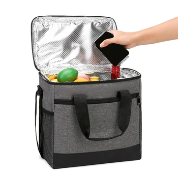 Свежая сумка-холодильник Сумка для ланча Термоизолированный Ланч-бокс Водонепроницаемый Портативный Ланч-бокс для женщины Мужчины Детская сумка для еды для пикника