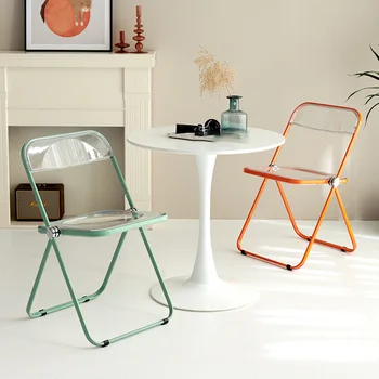 Складной обеденный стул в скандинавском стиле для отдыха Индивидуальный Дизайнерский обеденный стул для рыбалки Кухонная мебель для кемпинга на открытом воздухе Sillas Comedor