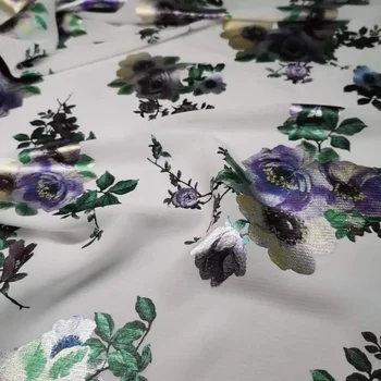 В продаже Платье для косплея из яркой шифоновой ткани с цветочным рисунком Материал для костюма Ткань для шитья своими руками