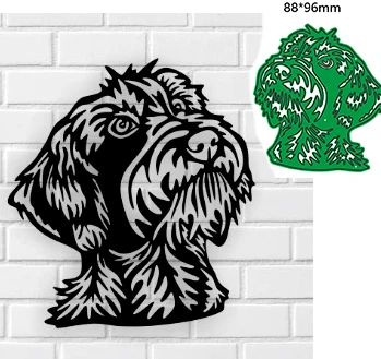 Штампы для резки металла для собак для украшения магазина Трафареты для бумаги для Скрапбукинга Форма для перфорации
