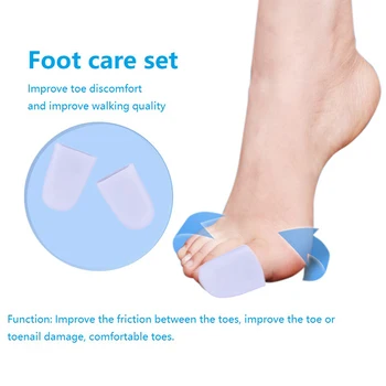 2шт Силиконовый протектор для пальцев рук и ног, защита от боли в ногах, стельки для ухода за ногами