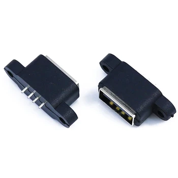 ЮйСи 1шт 4Pin Водонепроницаемый USB 2.0 зарядка данных хвостовой разъем USB встроенный интерфейсный Порт Разъем Штекерное Гнездо