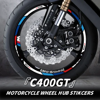 Используется для BMW C400GT Наклейки для ремонта и украшения ступицы колеса мотоцикла Аксессуары для велосипедов Высококачественные светоотражающие наклейки на обод колеса