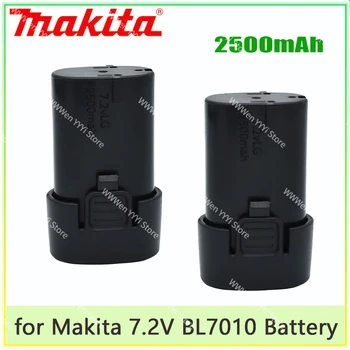 Makita BL7010 7,2 В 2500 мАч Литий-ионная Аккумуляторная Батарея TD090D 100% Новая для Makita DF030D DF330D TD021 ML704 194355-4 194356-2
