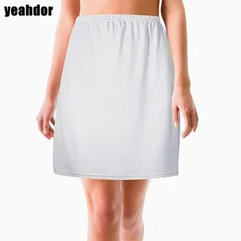 Женское платье-полукомбинезон с кружевной отделкой, однотонные нижние платья с подъюбником, Дышащая нижняя юбка выше колена