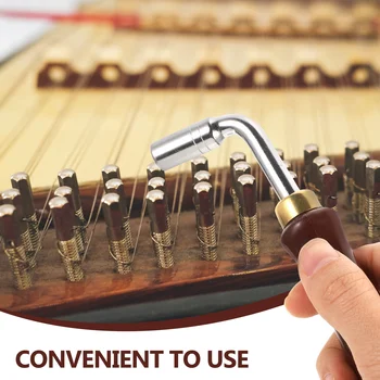 Инструмент для Ремонта Струнного Штифта Guzheng Piano Tuning Hammer L-образный Квадратный Гаечный Ключ с Наконечником для Тюнинга Guzheng