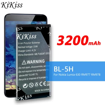 3200 мАч Аккумуляторная Батарея BL-5H для Nokia Lumia 630 635 636 638 Lumia630 RM-977 RM-978 BL5H BL 5H Литий-полимерные Аккумуляторы для телефонов