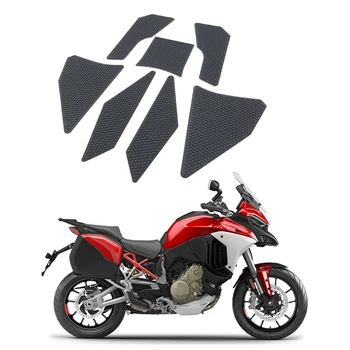 Наклейки На Накладку Топливного Бака Мотоцикла Боковая Коробка Защитные Наклейки На Колено Резиновые Для Ducati Multistrada V4 S 2021 2022 2023 Запчасти