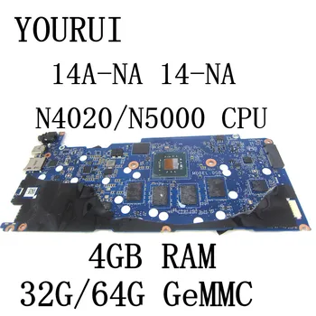 DA00GBMB6E1 для материнской платы ноутбука HP ChromeBooK 14A-NA 14-NA с процессором N4020/N5000 и материнской платой 32G/64G EMMC 4GB RAM
