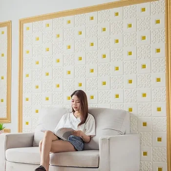 фон для телевизора 70 см * 1 м Водонепроницаемые обои 3D Трехмерные наклейки на стены Самоклеящиеся декоративные наклейки на потолок