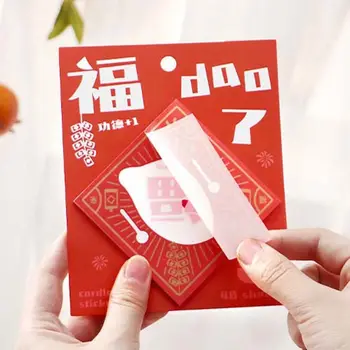 40 листов Китайский новогодний дракон Китайский липкий блокнот Декоративный планировщик Бумажные Маркеры Флажки Китайские Новогодние стикеры