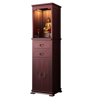 Шкаф для одежды в нише XC Buddha Из массива дерева, бытовой шкаф для Будды, Алтарь для благовоний, настольный Алтарь с
