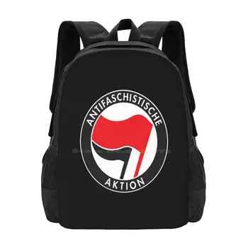 Antifa Antifaschistische Aktion Флаг Рюкзак Для Студенческого Школьного Ноутбука Дорожная Сумка Antifaschistische Aktion Antifa Aktion Anti
