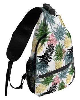 Женские сумки-мессенджеры с акварелью в горошек с текстурой ананаса, мужские водонепроницаемые сумки-мессенджеры, спортивная сумка через плечо на одно плечо